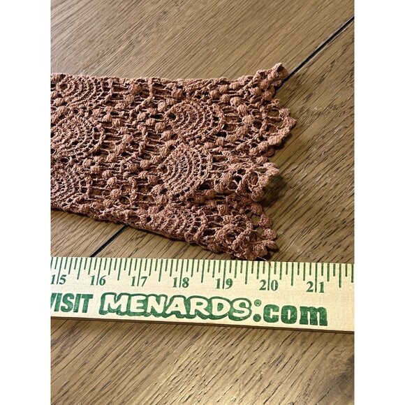 A'REVE ANTHROPOLOGIE Size Medium Crochet Lace Dress Bohemian Boho Designer Hippi - Picture 12 of 13